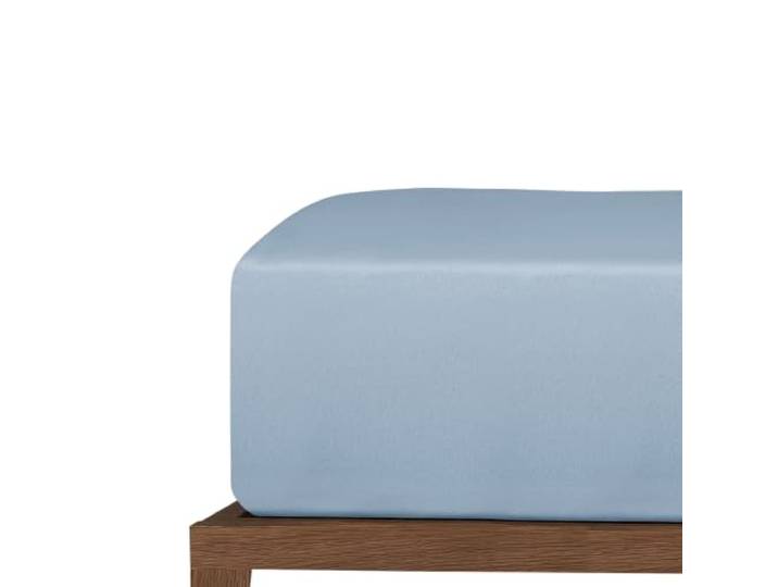 Uncover by Schiesser Spannbettlaken New Jersey - Edeljersey - 180 x 200 cm - Hellblau
