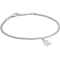 trendor 21590-R Mädchen-Armband mit Buchstabe R 925 Silber Rhodiniert