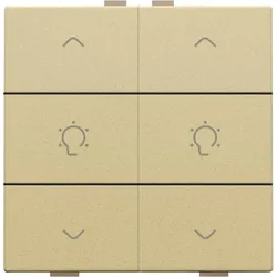 Niko Züblin 221-51046 Doppel Dimmersteuerung für Niko Home Control, gold coated 22151046