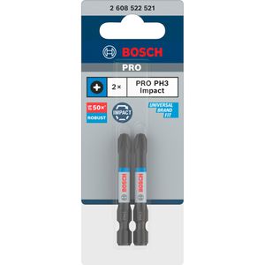Bosch Bitset PRO Phillips Impact, 2608522521, 2-teilig, 55 mm, Kreuzschlitz PH3