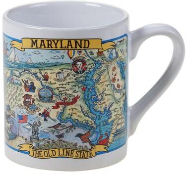 Certified International Maryland Souvenir 20 oz. Jumbo Mugs (Set of 6)