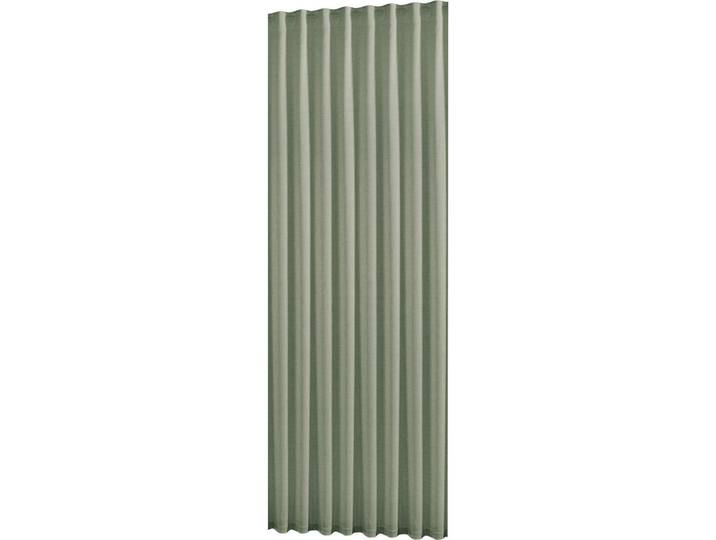 Esposa Fertigvorhang, Grün, Textil, Uni, 135x255 cm, Oeko-Tex® Standard 100, beliebig kürzbar, für Stange und Schiene geeignet, Heimtextilien, Vorhänge, Fertigvorhänge