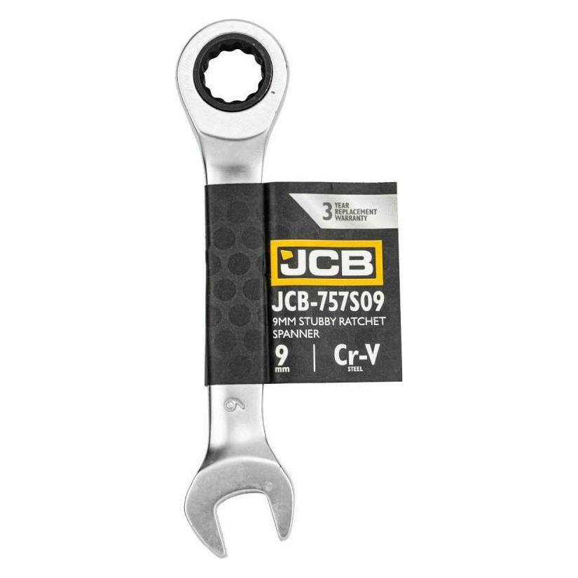 JCB Kurzer Ratschen-Ringschlüssel 9 mm (9 mm) (43382375)