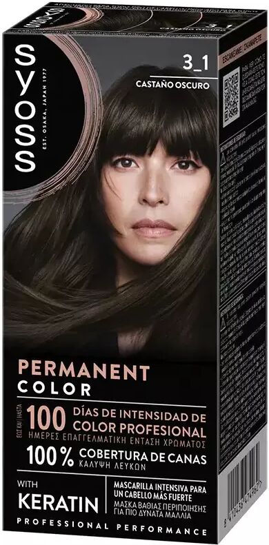 Syoss Permanent Color 1 Unit 3.1-Dark Brown