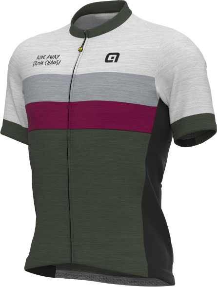 ALE' Maglia ciclismo  OFF ROAD - GRAVEL CHAOS grigio 2024