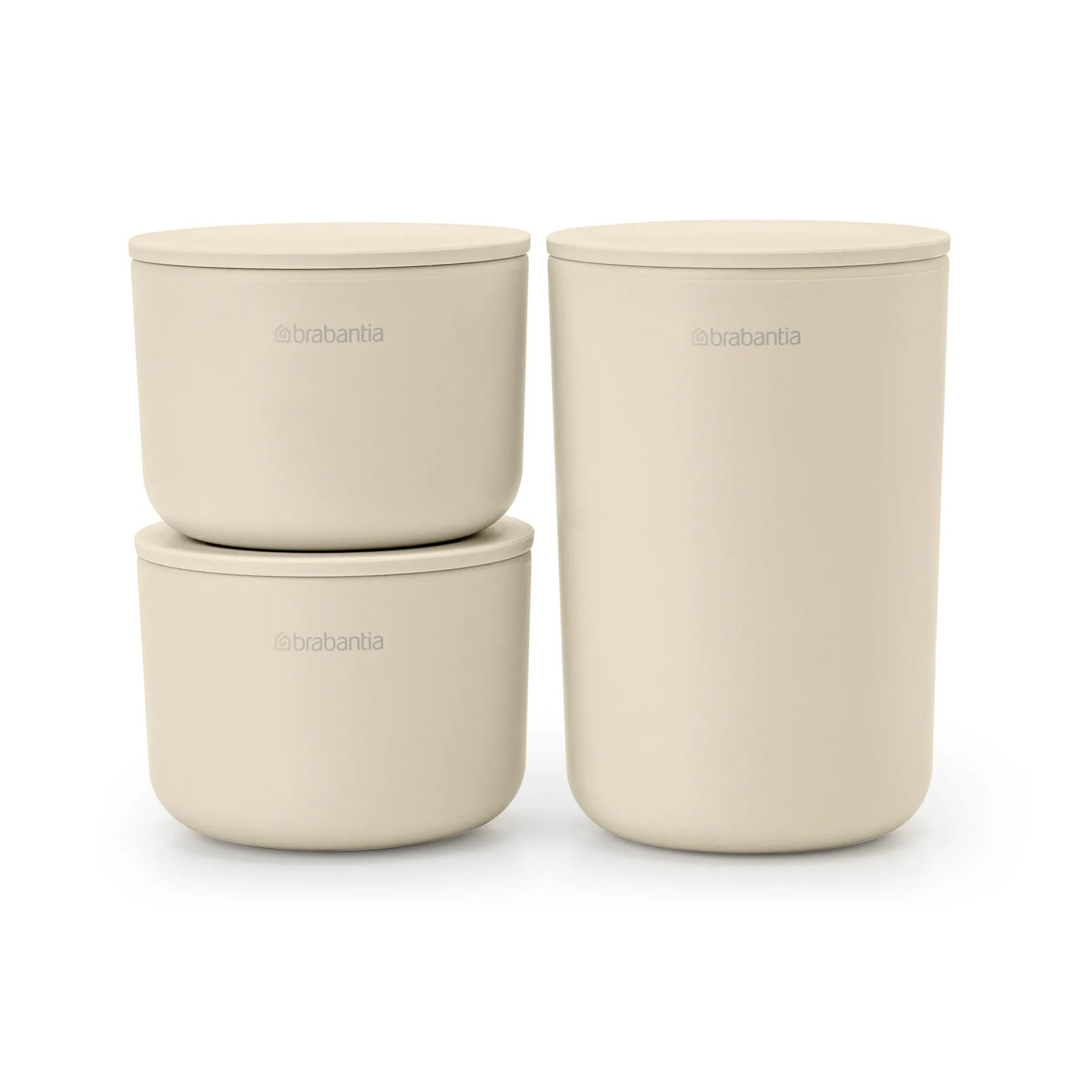 Brabantia ReNew opbergpotten 3-pack Soft Beige
