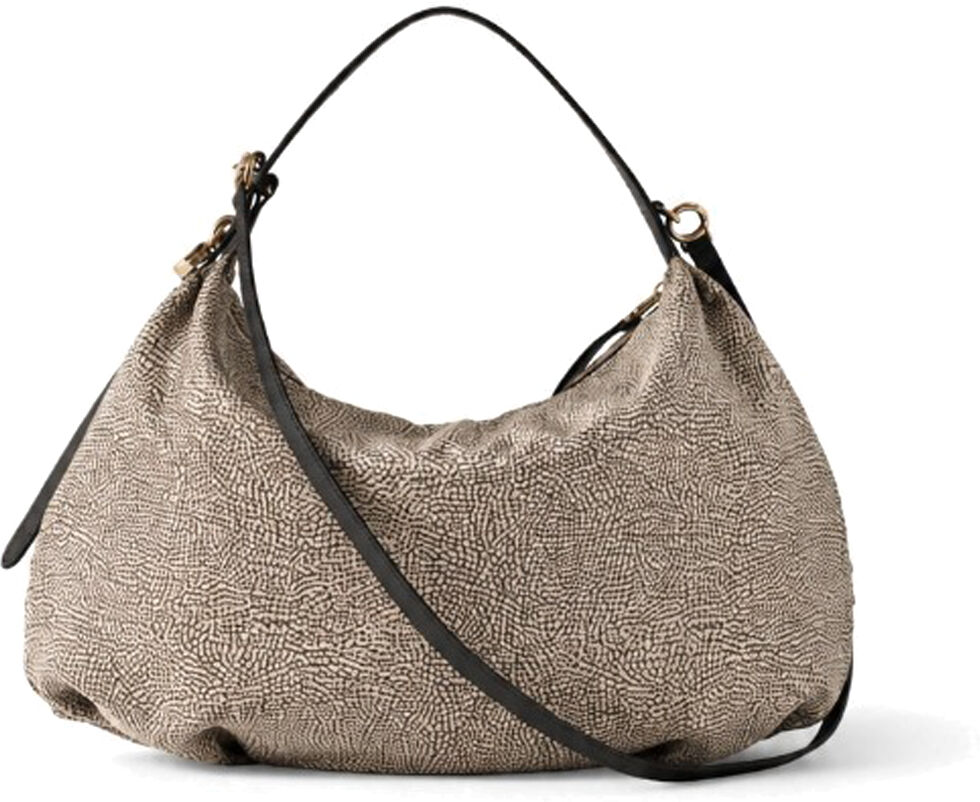 BORBONESE BORSA HOBO MEDIUM donna naturale 91010365AH1X11 TU