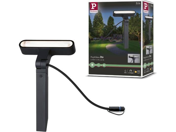 Paulmann Plug & Shine LED Projecteur de jardin Ito Spot individuel Orientation horizontale