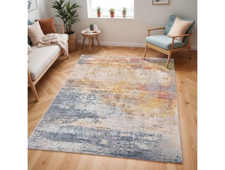 Livabliss Valerie Sarasota Teppich 120x170 cm – Blau, Gelb
