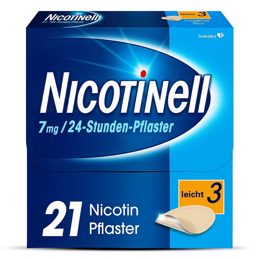 Cooper Consumer Health Deutschland GmbH Nicotinell 7mg/24-Stunden-Nikotinpflaster, Leicht (3) 00110065