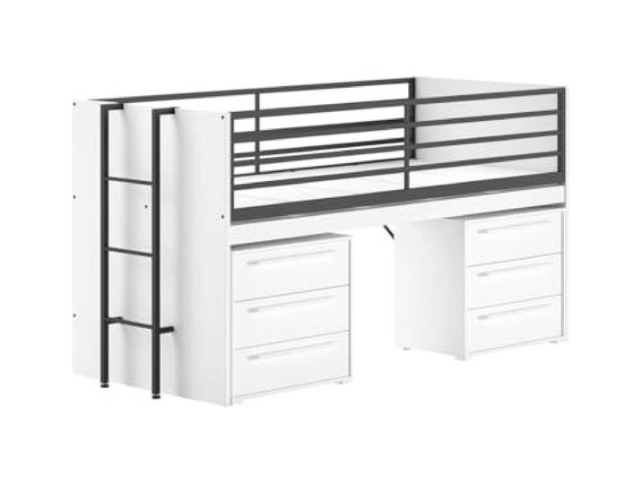 Halfhoog bed, 90 x 200 cm, Sam Wit