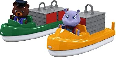 Simba Container- & Transportboot (mehrfarbig, Inkl. 2 Spielfiguren)