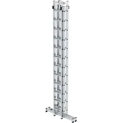 Munk, Leiter + Gerüst, Sprossen-Stehleiter 4-teilig mit nivello-Traverse 4x12 Sprossen (Stehleiter, 300 cm)