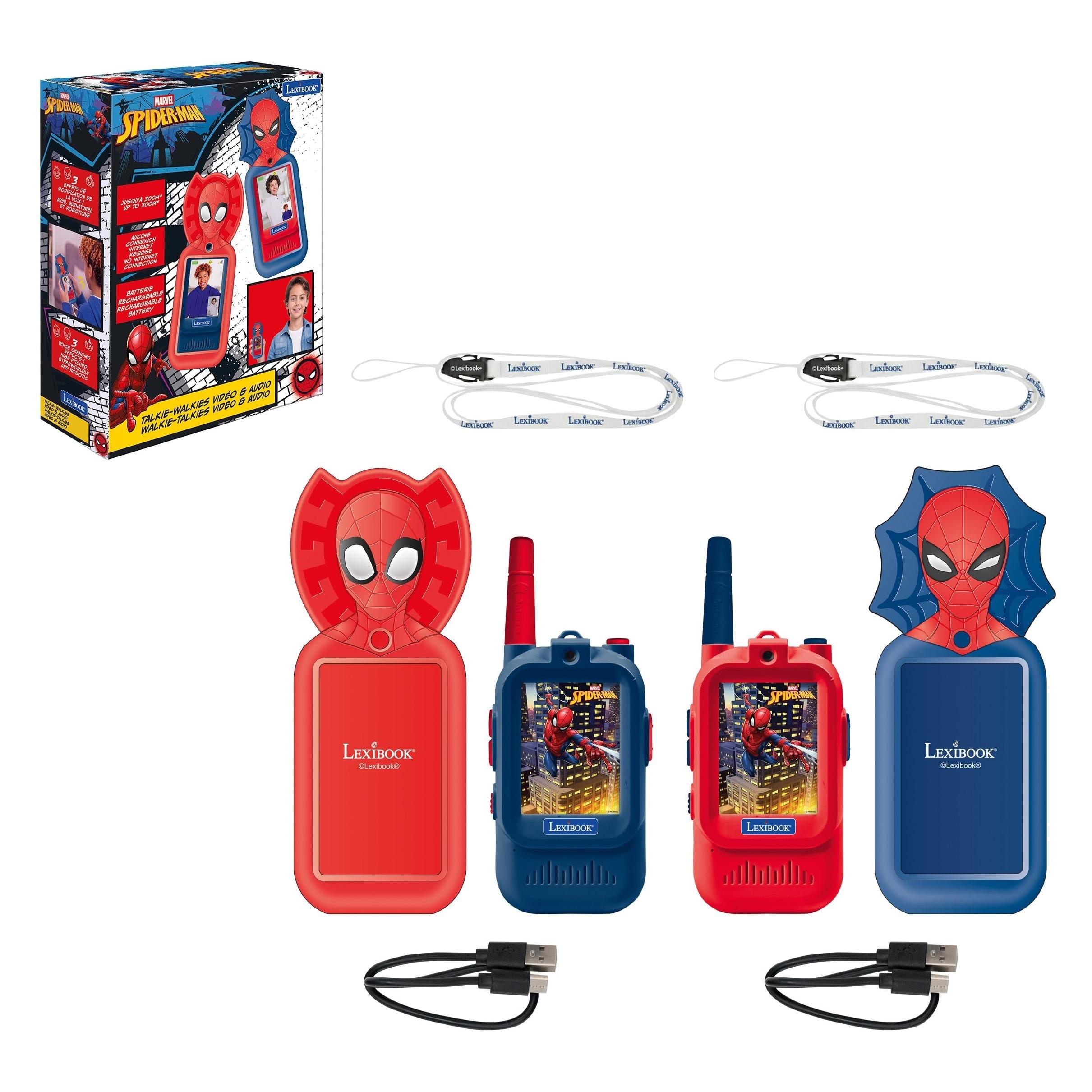 Lexibook - Spider-Man Rechargeable Video Walkie-Talkie with colored screen (TWV15SP) (3380743131993)