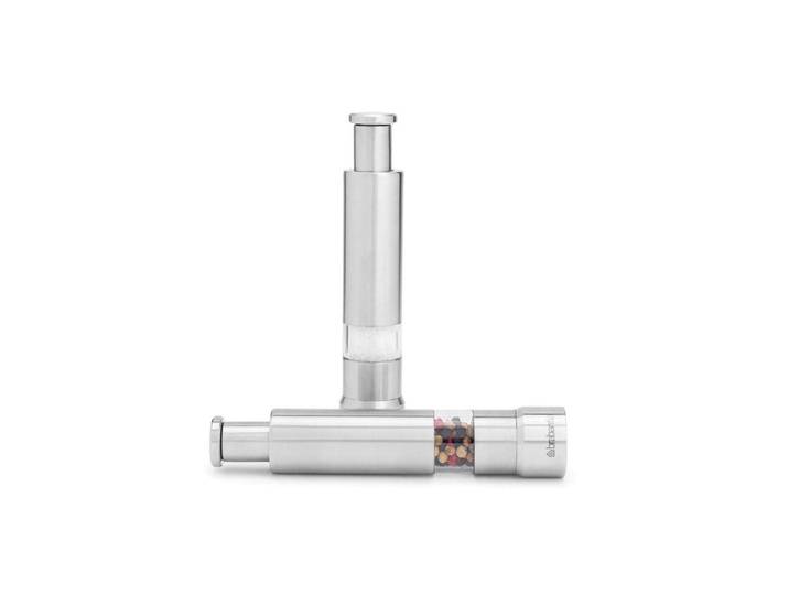 Salz-/Pfeffermühle BRABANTIA 13 , silber (silberfarben), H:13,5cm, Küchenmühlen, Salz-/Pfeffermühle