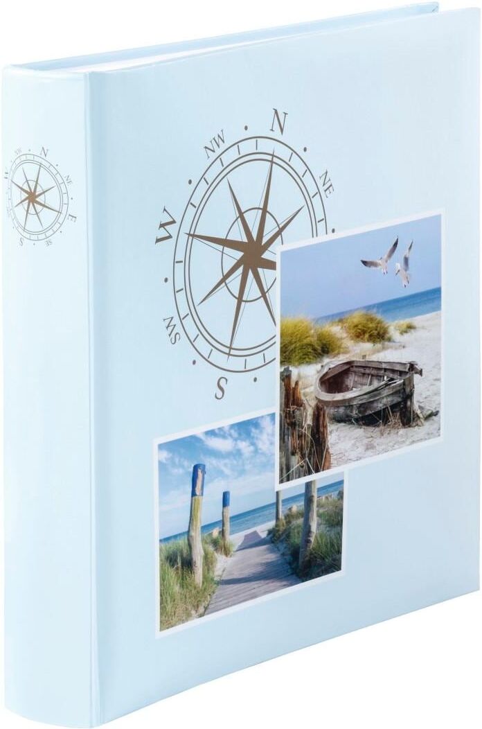 Hama Fotoalbum "Jumbo Album Compass 30x30 cm, 100 weiße Seiten, max. 400 Fotos", bunt, Fotoalben, Fotoalbum, Topseller