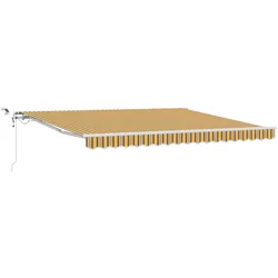 vidaXL, Markise, Ausziehbare Markise Mehrfarbig 400 x 350 cm Polyester (4 m)