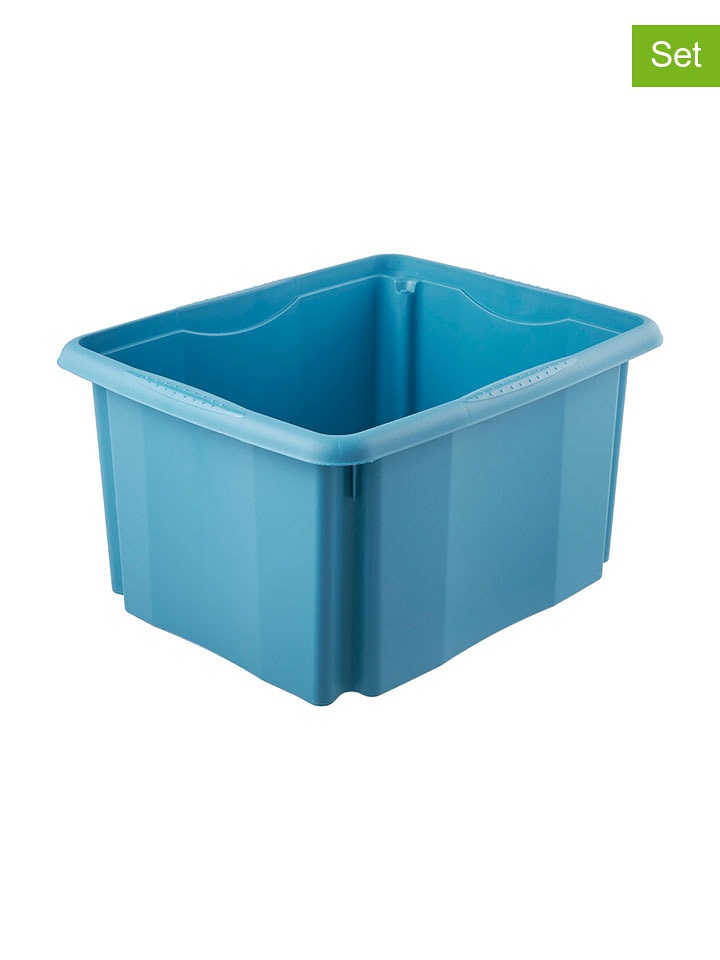 keeeper 2er-Set: Stapelboxen in Grün - 24 l - onesize