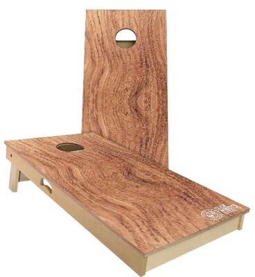 Skip's Garage African Rosewood Outdoor Cornhole Board Set