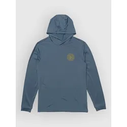 Salty Crew Global Hood Sunshirt Longsleeve Lycra pilot blue Gr. M