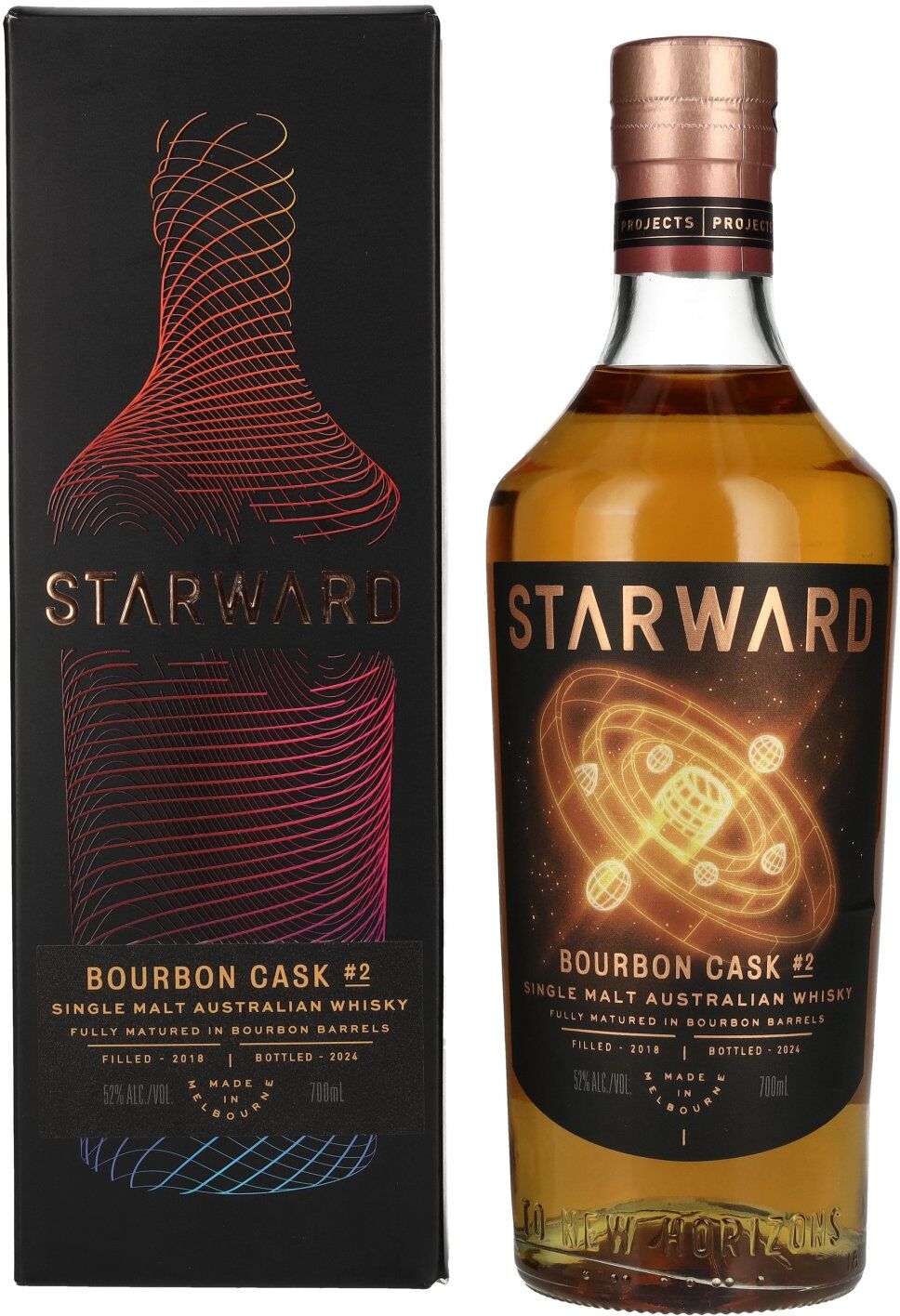 Starward Whisky Starward BOURBON CASK Single Malt Australian Whisky # 2 52% Vol. 0,7l in Geschenkbox