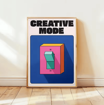 Inspire Picks Colorful Mental Health Wall Art Retro Inspirational Quote Poster (Frameless) 6 40x60cm Unframed