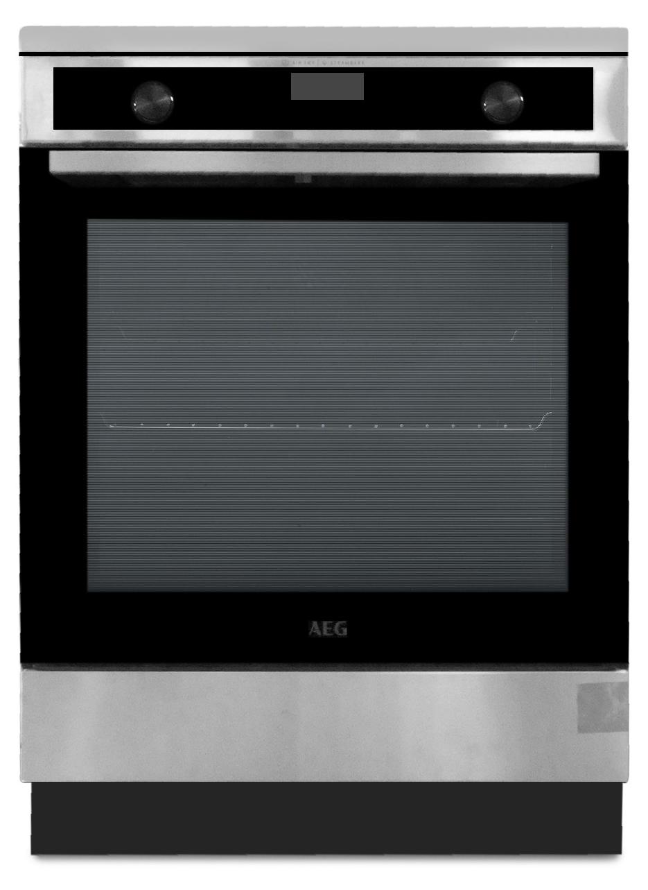 AEG CIB6643BBM, Freistehender Herd, Edelstahl, Drehregler, Touchsteuerung, Zonen-Induktionskochfeld, 4 Zone(n), 4 Zone(n)