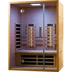 Infraworld Infrarotkabine Sunlight 140 Hemlock inkl. 5-teiligem gratis Zubehörset