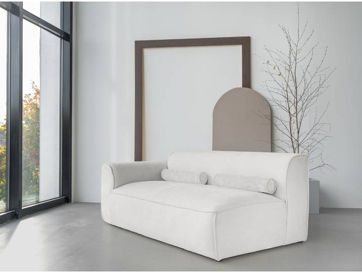 MIUFORM Flex Felix - Elément d'assise 2 places pour canapés modulaires Accoudoir GAUCHE - 172x96cm - Beige - Canapé modulable