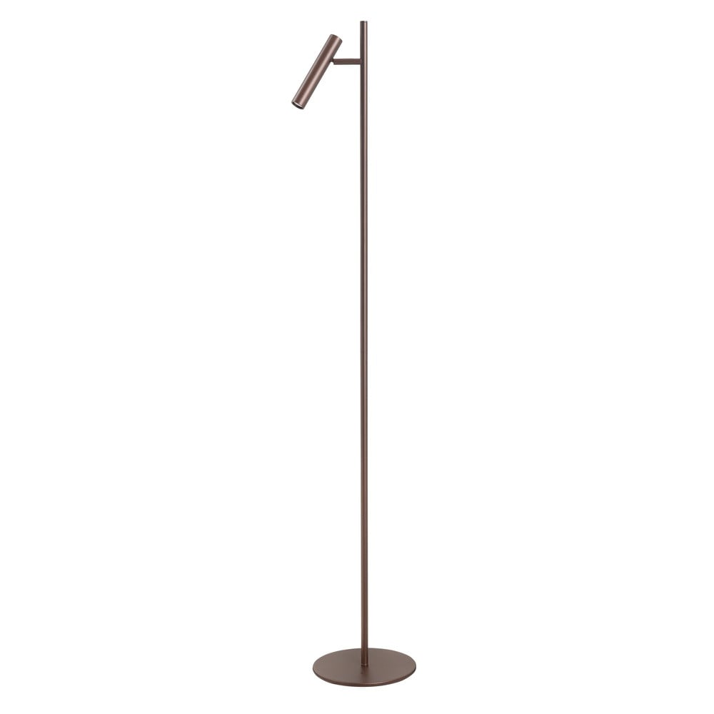 Design vloerlamp Piero Highlight choco bruin metalen cilinder
