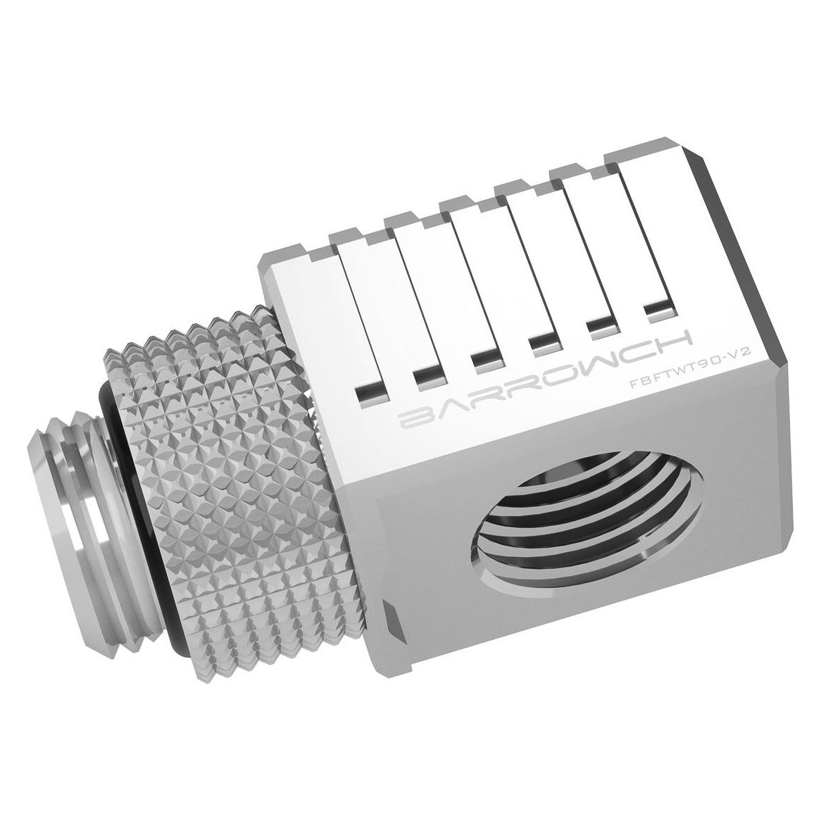 Barrow Special Adapter 90 Grad G1/4 Zoll IG auf G1/4 Zoll IG - silber (FBFTWT90-V2 S)