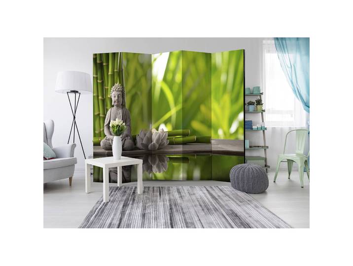 Paravent Meditation Polaire Vert 225 x 172 x 3cm
