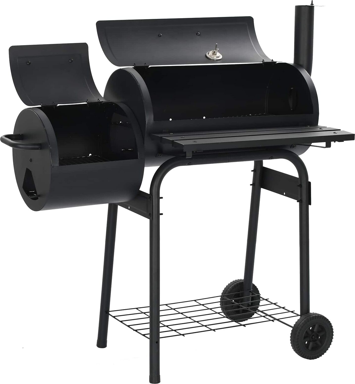 vidaXL Grill extérieur 103 x 60 x 113 cm Acier Noir