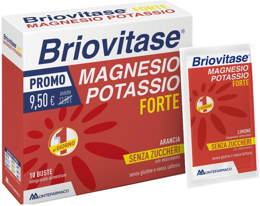 MONTEFARMACO OTC SpA Briovitase Magnesio Potassio Forte, 10 Bustine