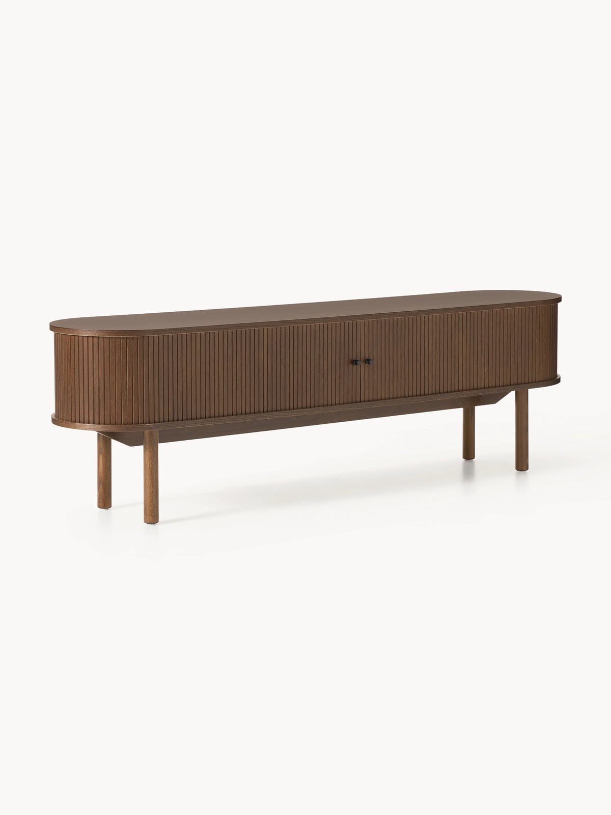 Westwing Collection Tv-meubel Calary met gefluteerde voorkant, B: 180 cm, H: 55 cm