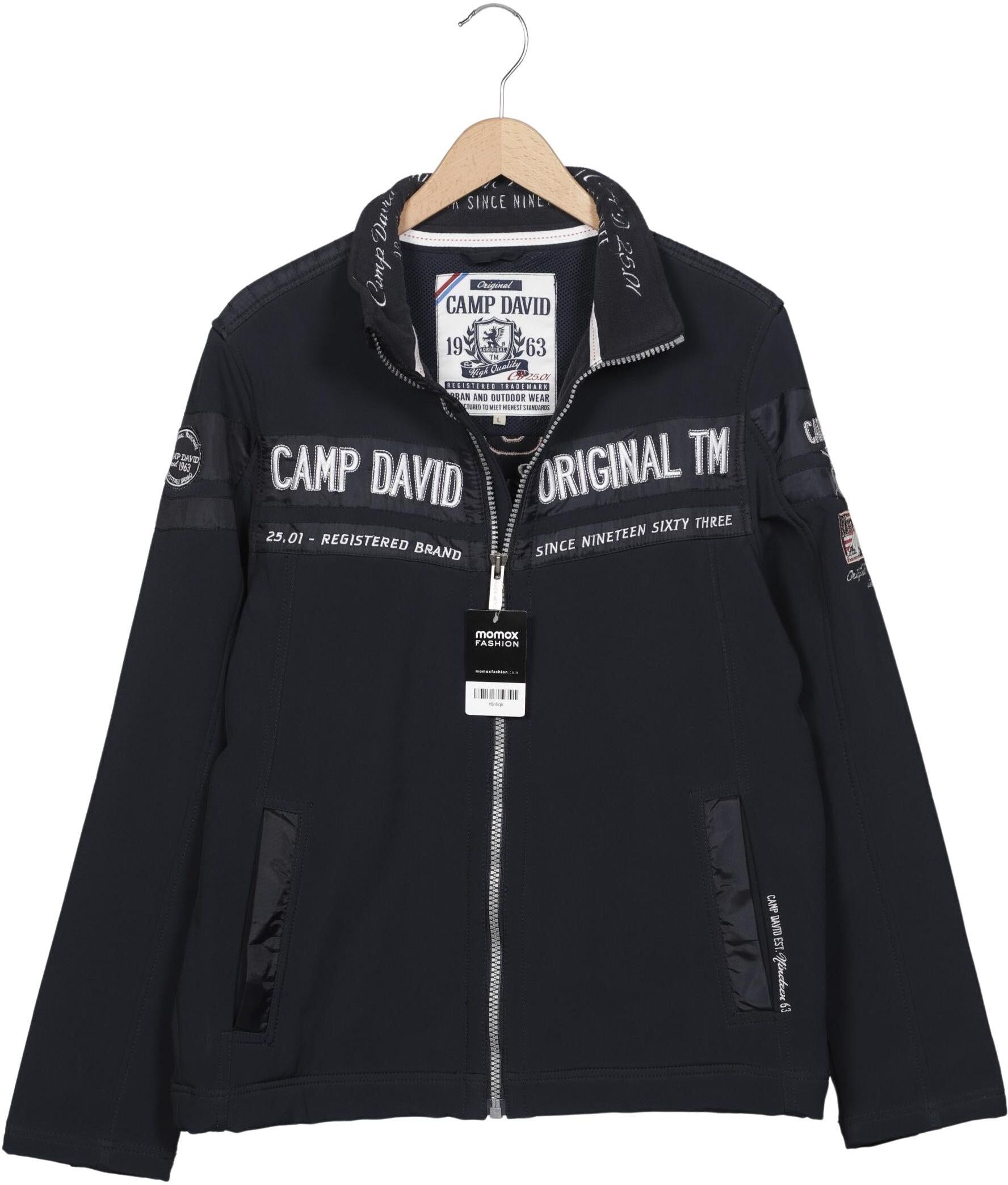 Camp David Herren Jacke, Marineblau, Gr. L, Synthetik - Second Hand