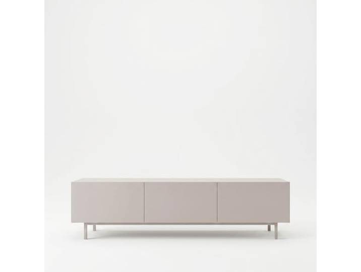 Hanah Home Modern TV Stand, Sand Color, 180 cm 100% Melamine Coated Particle Board, Beech Wood Legs, 18 mm Thickness Stylish & Functional Design