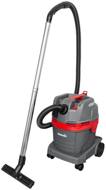 Starmix Aspirateur polyvalent (eau/poussière) avec bac 22 l et prise, nettoyage filtre PressClean, faible émission de poussière (102573)