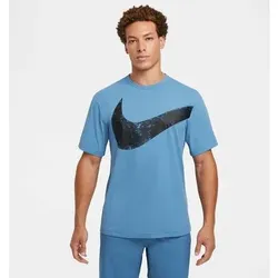 NIKE Herren Shirt Hyverse Swoosh, Größe XL in Blau Blau