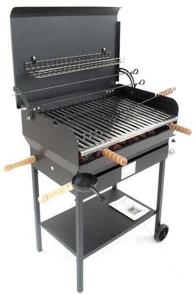 Cruccolini Rimini - Barbecue in ferro artigianale a gas - Griglia inox 68x46