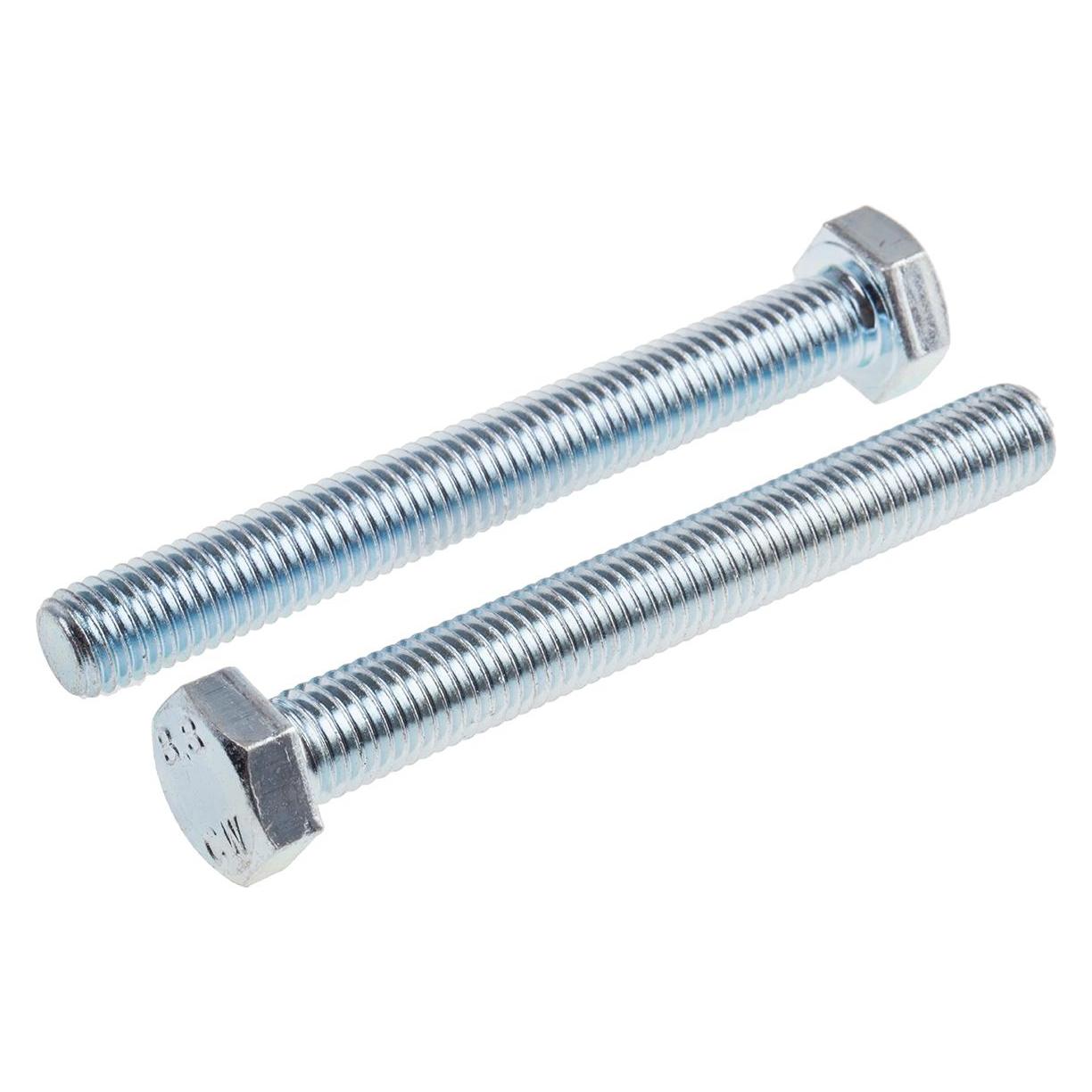 RS PRO ZnPt stl high tensile set screw,M12x100 (9172974)