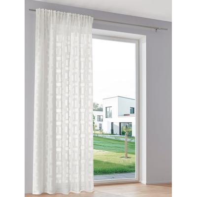 Gardine HEINE HOME Gr. 3, weiß, B:140cm H:225cm, Polyester, Gardinen, Gardine