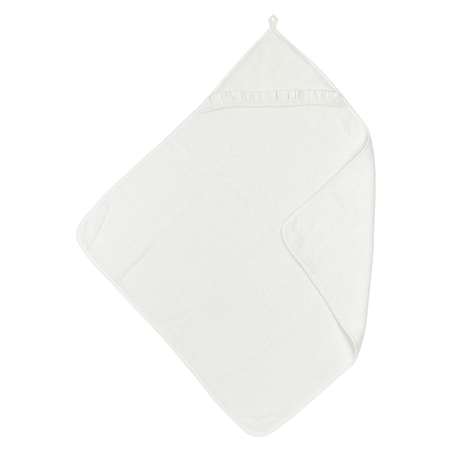 Meyco Kapuzentüch Frottee Ruffle - Offwhite - 80x80cm (80 x 80 cm) (25156832)