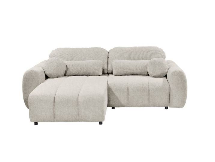 ED EXCITING DESIGN Ecksofa Bubble L-Form mit Schlaffunktion und Bettkasten, Schlaffunktion, Bettkasten, beidseitig montierbar