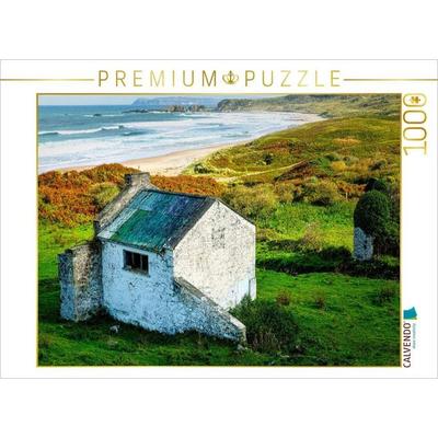CALVENDO Puzzle Einsames Haus am Strand | 1000 Teile Lege-Größe 64x48cm Foto-Puzzle für glückliche Stunden