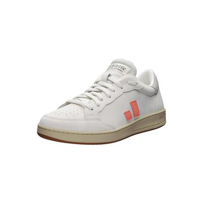 Sneaker ETHLETIC "Jesse", Damen, Gr. 37, Polyester, weiß (chalk weiß, bleached orange), Obermaterial: 55% Polyurethan, 45% Polyester. Futter: 100% Polyester. Decksohle: 100% Polyester. Sohle: Naturkautschuk, Gummi, Schuhe Sneaker, recyceltes Produkt