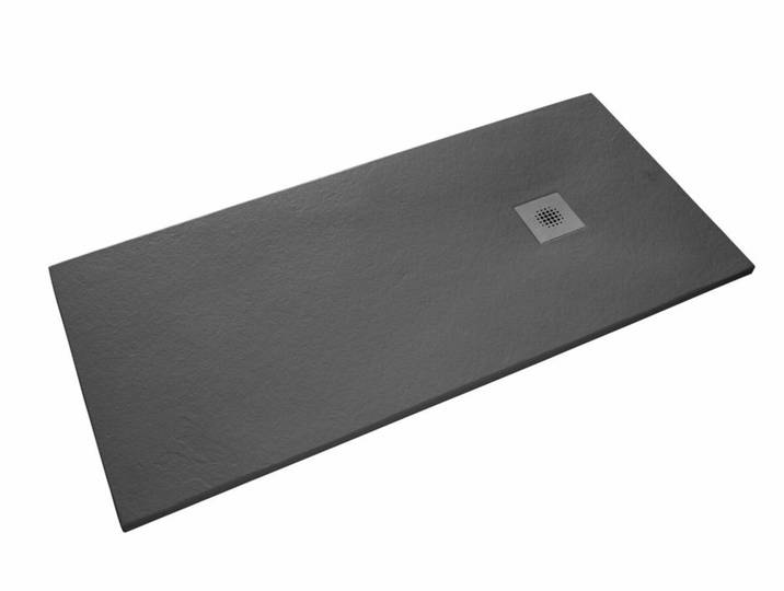 Receveur de douche rectangulaire Stone 100x80 cm marbre coulé, graphite (SIKOSTONE10080SG)
