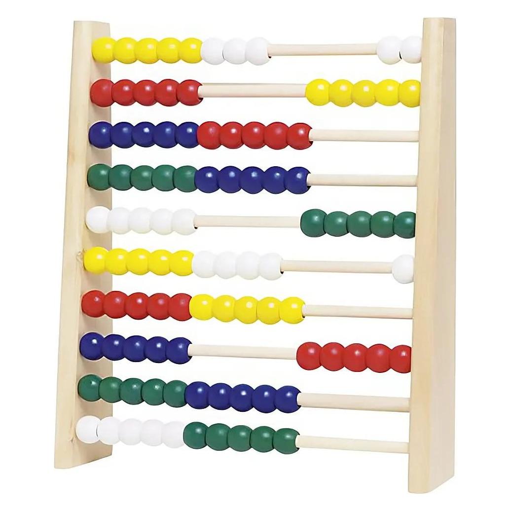 Goki Hölzerner Abakus (Deutsch, Englisch, Französisch, Italienisch, 2 - 8.25 Jahre) (HS240)