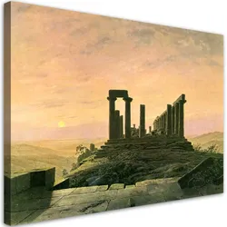 WANDBILD juno tempel in agrigent caspar david friedrich