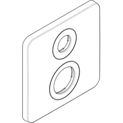 hansgrohe Rosette Axor Citterio M Thermostat 95157000 Unterputz AUV chrom